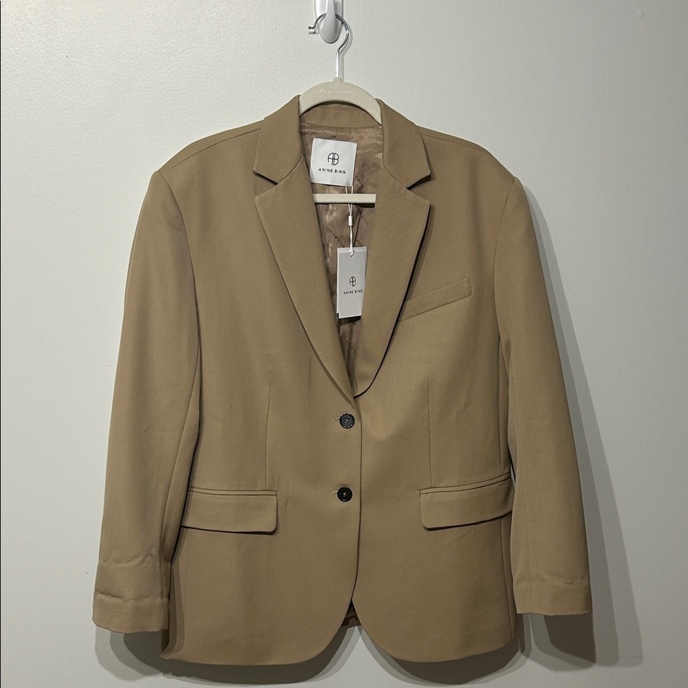 NWT Anine Bing QuinnBlazer-Deep Sand - Picture 6 of 8